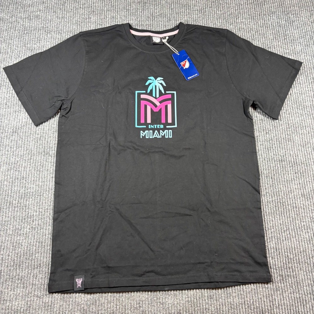MLS Shirt Men's L Inter Miami CF Quintessential Heavy Relaxed Tee Black NWT